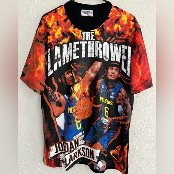 ALL OVER PRINT JORDAN CLARKSON PHILIPPINES AOP HEAVY SOFT CUT & SEW RARE SZ L - Picture 5 of 5